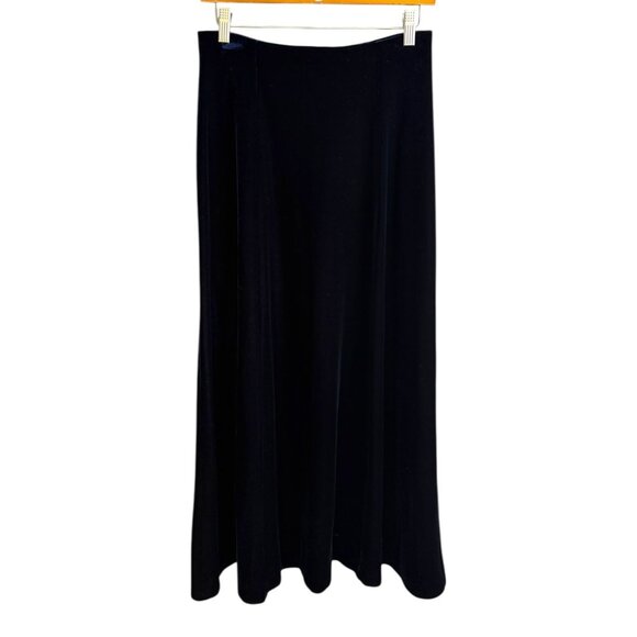 Vintage Velvet Maxi Skirt Navy Small Whimsygoth Vampire Witchy Gothic - Picture 1 of 3